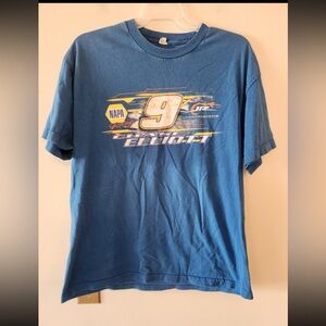 Chase Elliott NAPA Blue Nascar Double Sided T-Shirt mens xl